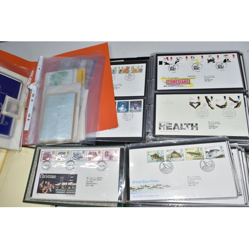 432 - COLLECTION OF STAMPS in a box with GB FDCs and mint GB in packets and yearbooks providing good face ... 