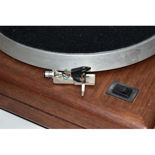 440 - A TELEDYNE ACOUSTIC RESEARCH THE AR TURNTABLE with walnut plinth, two cartridge heads one with an Or... 