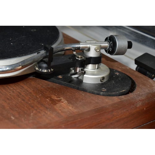 440 - A TELEDYNE ACOUSTIC RESEARCH THE AR TURNTABLE with walnut plinth, two cartridge heads one with an Or... 