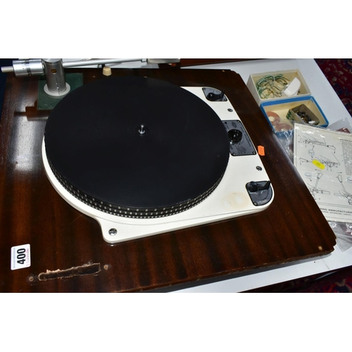 441 - A GARRARD 301 TRANSCRIPTION TURNTABLE, Schedule No 51400/2, Serial No 58451 mounted to a recent plin... 