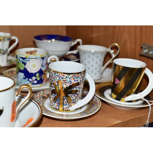 457 - A GROUP OF TEACUPS, COFFEE CANS AND SAUCERS to include Rosenthal Studio-Line cups and saucers design... 