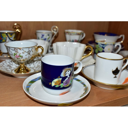 457 - A GROUP OF TEACUPS, COFFEE CANS AND SAUCERS to include Rosenthal Studio-Line cups and saucers design... 