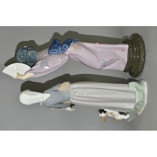 462 - TWO LLADRO FIGURES OF GIRLS, comprising Japanese  with fan, No. 4991, sculpted by Salvador Debon, is... 