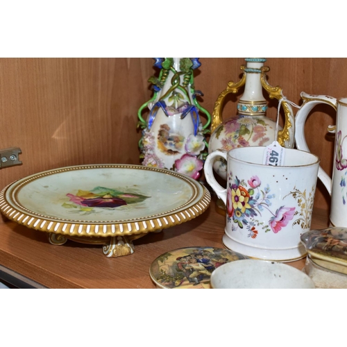 467 - A GROUP OF 18TH AND 19TH CENTURY BRITISH POTTERY AND PORCELAIN, some pieces with extensive damage an... 