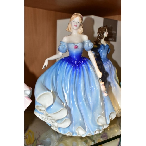 503 - SIX ROYAL DOULTON FIGURE OF THE YEAR FIGURINES, comprising boxed Classics Figure of the Year 2002 Sa... 