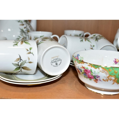 508 - A GROUP OF TEA AND COFFEE SETS, to include a fourteen piece Paragon Rockingham tea set comprising a ... 