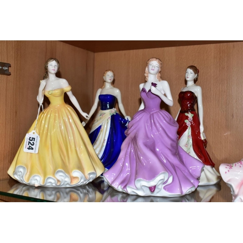 524 - SIX BOXED ROYAL DOULTON FIGURE OF THE YEAR FIGURINES, comprising Classics Susan HN 4532 (2004) and E... 