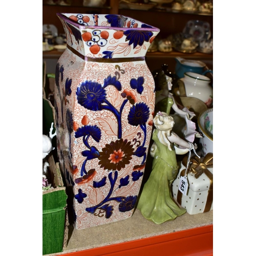 543 - THREE BOXES AND LOOSE CERAMICS, to include a Wade lustre jug painted with flowers height 11.5cm, a G... 