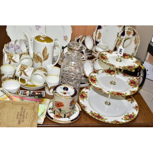 567 - A GROUP OF CERAMIC TEA SETS AND SUNDRY ITEMS, to include a fifteen piece Wedgwood Susie Cooper desig... 