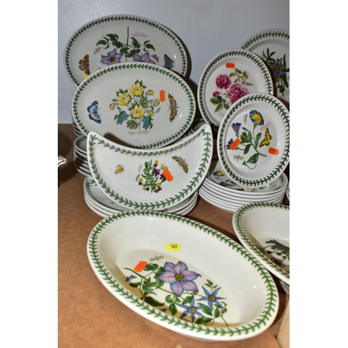 589 - AN EIGHTY SEVEN PIECE PORTMEIRION BOTANIC GARDEN DINNER SERVICE AND OTHER PIECES OF PORTMEIRION, the... 