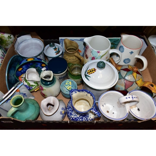 602 - FOUR BOXES CONTAINING VARIOUS JUGS PLATES PART TEA SETS AND ORNAMENTS, including Paragon Belinda tea... 