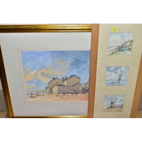 683 - DECORATIVE LATE 20TH CENTURY / EARLY 21 CENTURY WATERCOLOURS ETC, comprising 'The Beach at Ravenglas... 