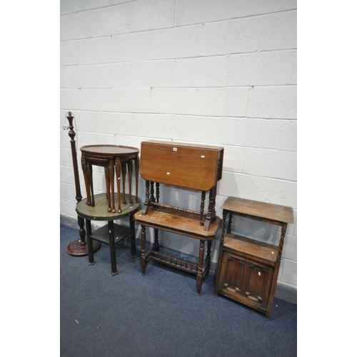 1643 - A SELECTION OF EARLY 20TH CENTURY OCCASIONAL FURNITURE, to include a walnut Sutherland table, walnut... 