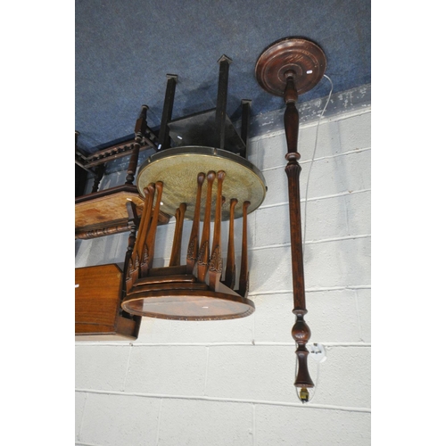 1643 - A SELECTION OF EARLY 20TH CENTURY OCCASIONAL FURNITURE, to include a walnut Sutherland table, walnut... 