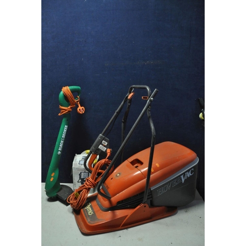 1275 - A FLYMO HV3000 HOVER VAC along with a Black and Decker GL225 strimmer (both PAT pass and working) an... 