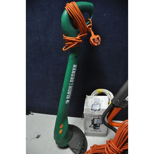 1275 - A FLYMO HV3000 HOVER VAC along with a Black and Decker GL225 strimmer (both PAT pass and working) an... 