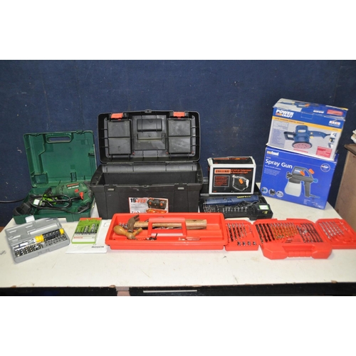 1279 - A SELECTION OF ELECTRICAL AND HANDTOOLS to include a Bosch PSB-700-RES corded drill, Power Craft PSD... 