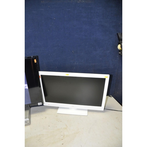 1285 - A BUSH DLED32HDSA 32in tv with remote along with a Bush LED24970DVDFHDW 24in tv without remote and a... 