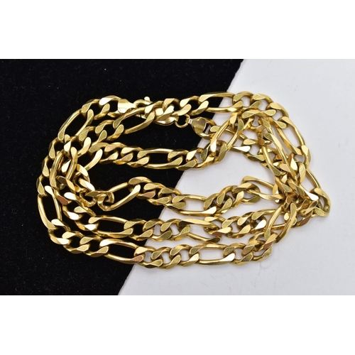 100 - A 9CT GOLD CURB LINK CHAIN, fitted with a lobster claw clasp, hallmarked 9ct Sheffield import 1996, ... 