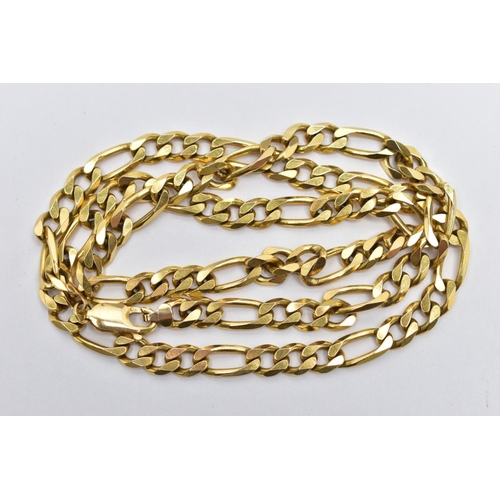 100 - A 9CT GOLD CURB LINK CHAIN, fitted with a lobster claw clasp, hallmarked 9ct Sheffield import 1996, ... 