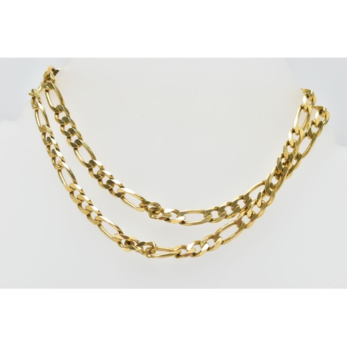 100 - A 9CT GOLD CURB LINK CHAIN, fitted with a lobster claw clasp, hallmarked 9ct Sheffield import 1996, ... 