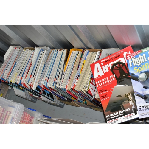 340 - AVIATION MAGAZINES a collection of approximately 400+ editions of the late 20th - early 21st century... 