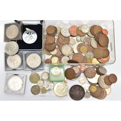 75 - AN ASSORTMENT OF COINS, to include a 'Guide Dogs for the Blind Association' within a fitted case, da... 