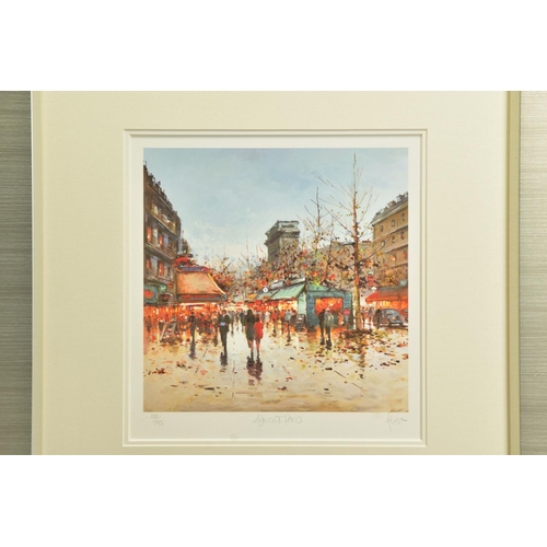 391 - HENDERSON CISZ (BRAZIL 1960) 'LIGHTS OF PARIS', a signed limited edition print depicting a Parisian ... 