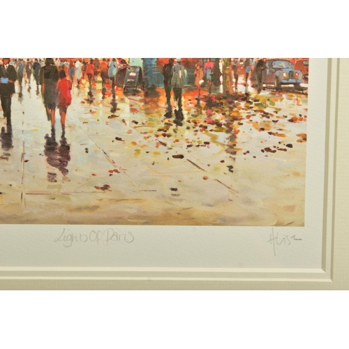 391 - HENDERSON CISZ (BRAZIL 1960) 'LIGHTS OF PARIS', a signed limited edition print depicting a Parisian ... 