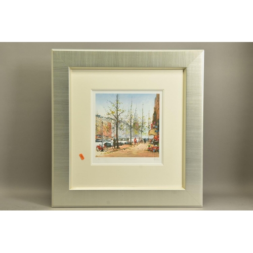 392 - HENDERSON CISZ (BRAZIL 1960) 'WATERWAYS OF AMSTERDAM', a signed limited edition print depicting a st... 