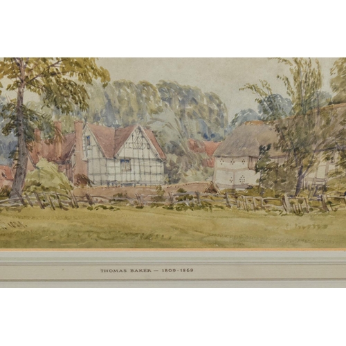 395 - A VICTORIAN LANDSCAPE WATERCOLOUR, TITLED AND DATED 'WHITNASH JUNE 25th 1859', bears a signature T B... 