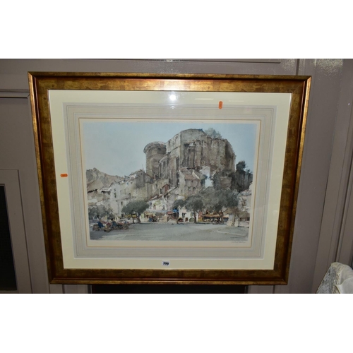 399 - WILLIAM RUSSELL FLINT (1881-1969) 'LA VOULTE SUR RHONE', a signed limited edition print depicting ma... 