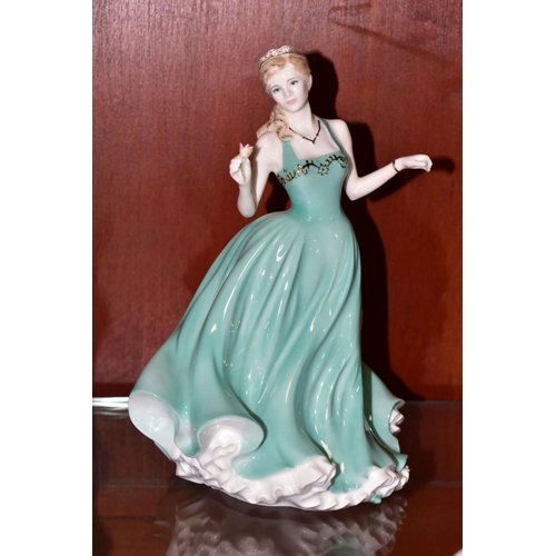 420 - THREE COALPORT LIMITED EDITION LADY FIGURES, comprising 'Emma', no. 63 / 7500, sculpted by Neil Wels... 