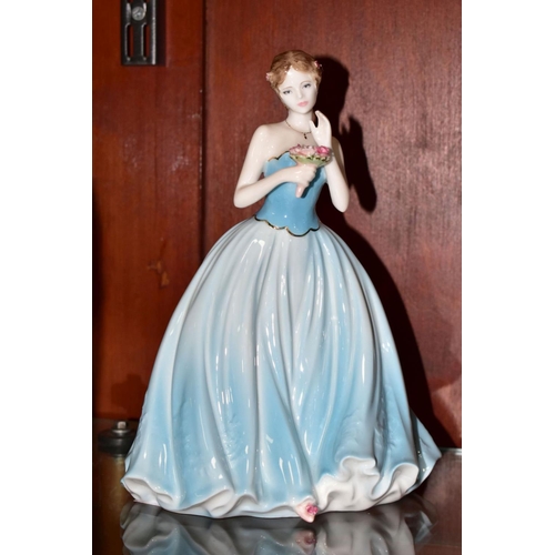 420 - THREE COALPORT LIMITED EDITION LADY FIGURES, comprising 'Emma', no. 63 / 7500, sculpted by Neil Wels... 