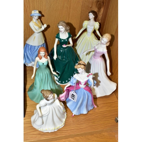 457 - SEVEN ROYAL DOULTON LADY FIGURES, comprising 'Pretty Ladies Best of the Classics -Amy' HN4782, Amand... 