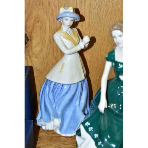 457 - SEVEN ROYAL DOULTON LADY FIGURES, comprising 'Pretty Ladies Best of the Classics -Amy' HN4782, Amand... 