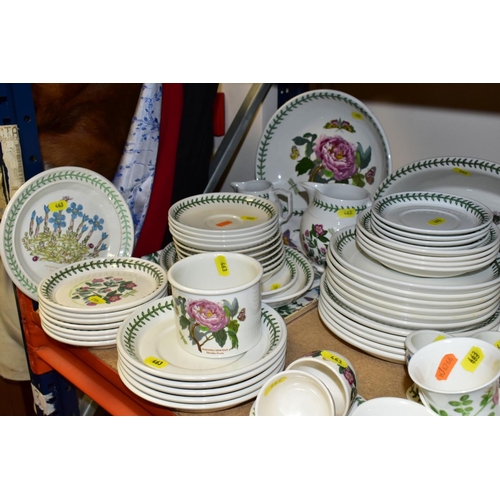 463 - A QUANTITY OF PORTMEIRION TABLEWARE, mostly 'Botanic Garden' to include three serving dishes, eight ... 