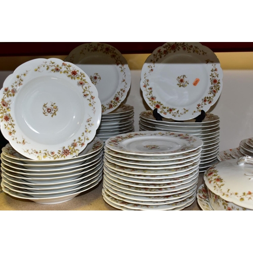 476 - A LIMOGES 'HAVILAND & CO' DINNER SERVICE, comprising ten soup dishes (two chipped), thirty one plate... 