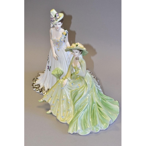 486 - A COALPORT LIMITED EDITION FIGURE GROUP 'DAY AT THE RACES', no. 415/750, designed by Basia Zarzycka ... 