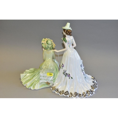 486 - A COALPORT LIMITED EDITION FIGURE GROUP 'DAY AT THE RACES', no. 415/750, designed by Basia Zarzycka ... 