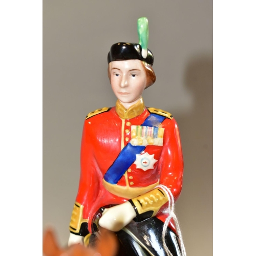 502 - A BESWICK H.M. QUEEN ELIZABETH II ON IMPERIAL TROOPING THE COLOUR 1957, model no.1546, chestnut glos... 