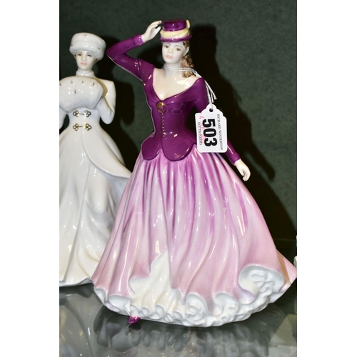 503 - THREE ROYAL DOULTON CLASSICS LIMITED EDITION FIGURINES, comprising Autumn Stroll numbered 24/15000, ... 