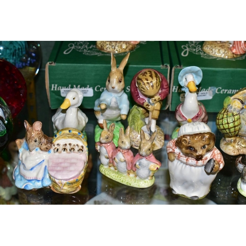 506 - A QUANTITY OF BOXED AND UNBOXED BESWICK BEATRIX POTTER FIGURES, thirty five pieces, comprising two b... 