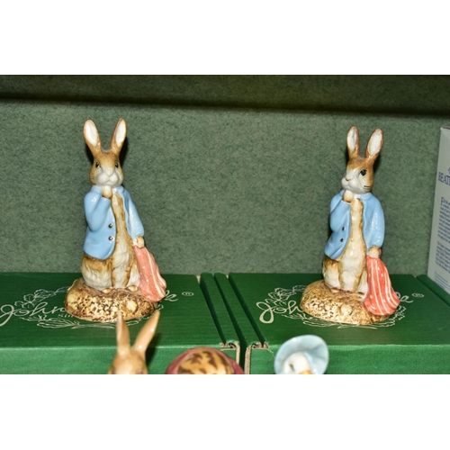 506 - A QUANTITY OF BOXED AND UNBOXED BESWICK BEATRIX POTTER FIGURES, thirty five pieces, comprising two b... 