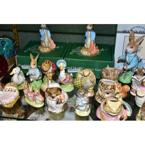 506 - A QUANTITY OF BOXED AND UNBOXED BESWICK BEATRIX POTTER FIGURES, thirty five pieces, comprising two b... 