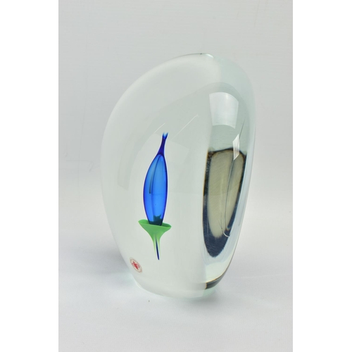 151 - A BERANEK GLASS 'CALLA LILLY' PAPERWEIGHT, hand made in the Czech republic, approximate size 20cm (C... 