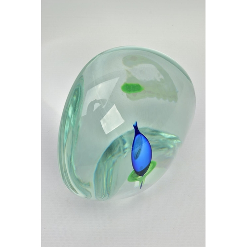 151 - A BERANEK GLASS 'CALLA LILLY' PAPERWEIGHT, hand made in the Czech republic, approximate size 20cm (C... 