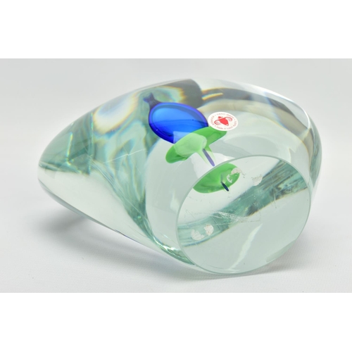 151 - A BERANEK GLASS 'CALLA LILLY' PAPERWEIGHT, hand made in the Czech republic, approximate size 20cm (C... 