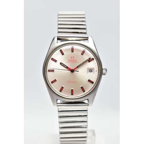 25 - A STAINLESS STEEL 'OMEGA' AUTOMATIC WRISTWATCH, model number 166.041, automatic movement cal. 565, m... 