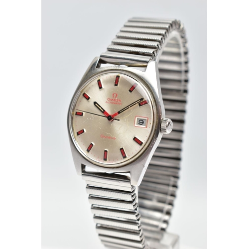 25 - A STAINLESS STEEL 'OMEGA' AUTOMATIC WRISTWATCH, model number 166.041, automatic movement cal. 565, m... 